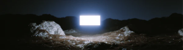 Glowing Rectangle Scene