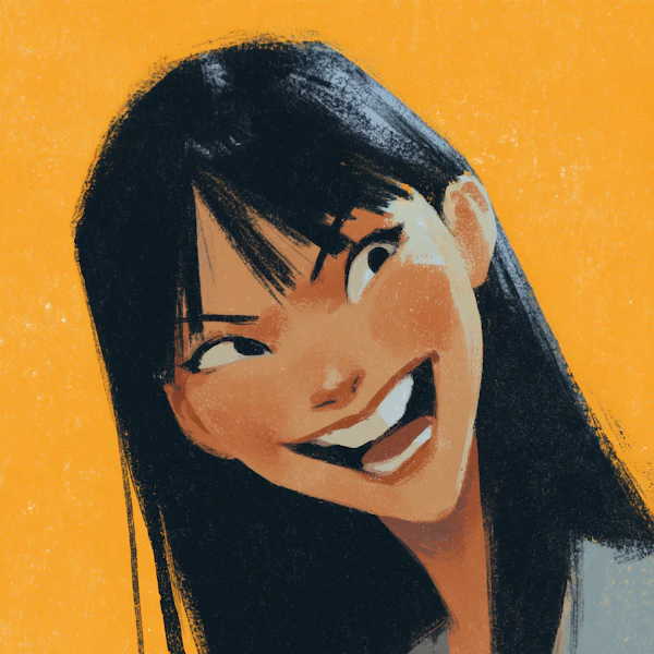 Playful Portrait Illustration
