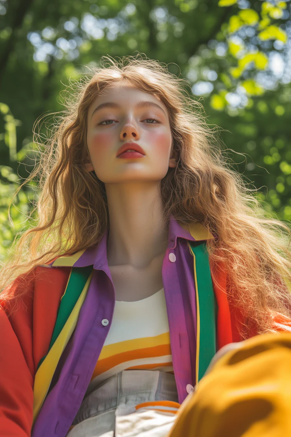 Serene Outdoor Portrait