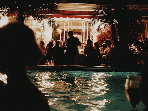 Poolside Evening Gathering
