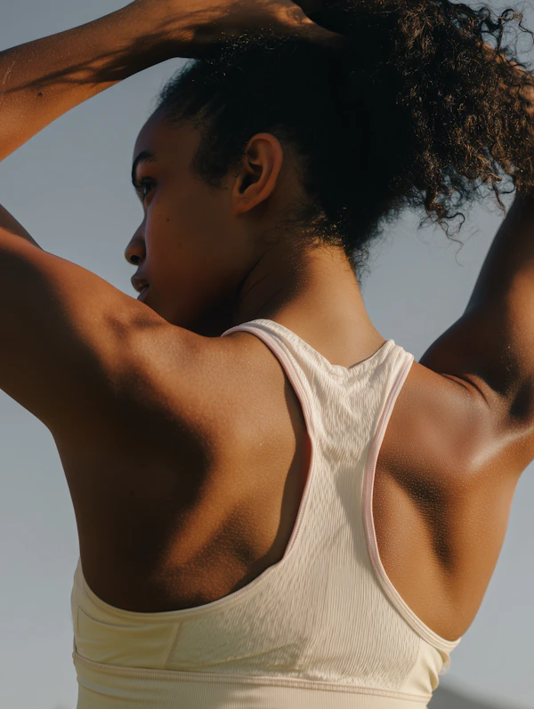 Athletic Pose in Light