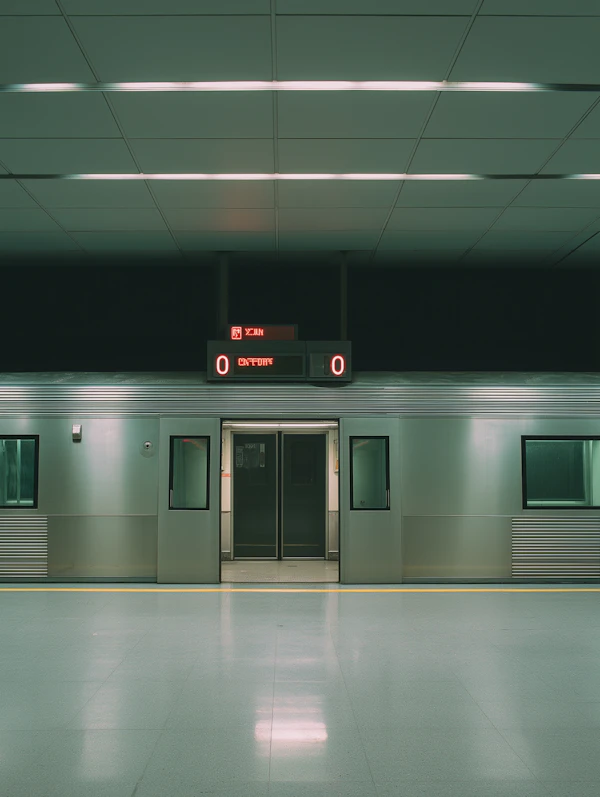 Modern Subway Platform