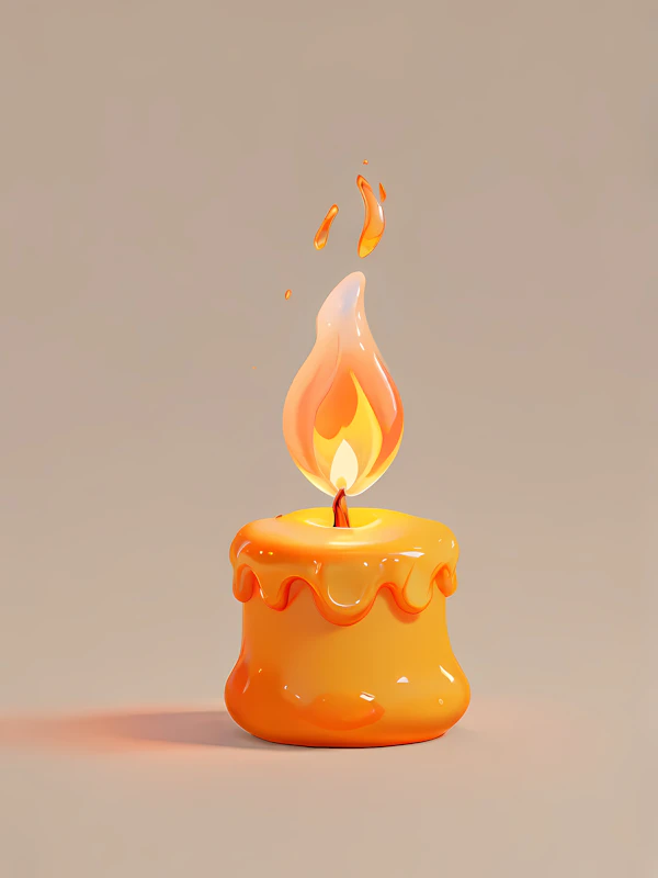 Stylized Candle Art