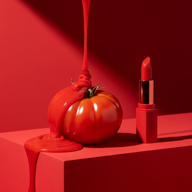 Red Tomato and Lipstick