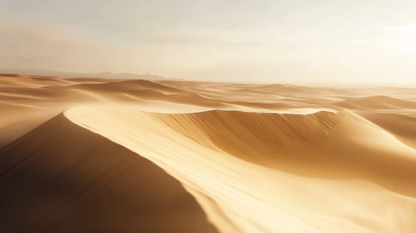 Golden Desert Dunes