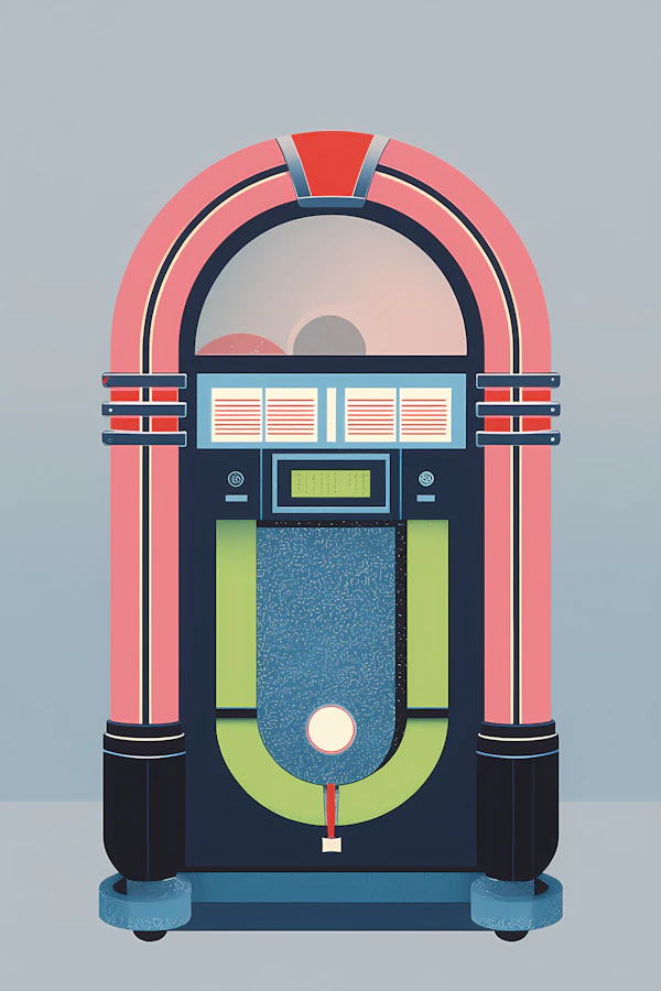 Retro Jukebox Illustration