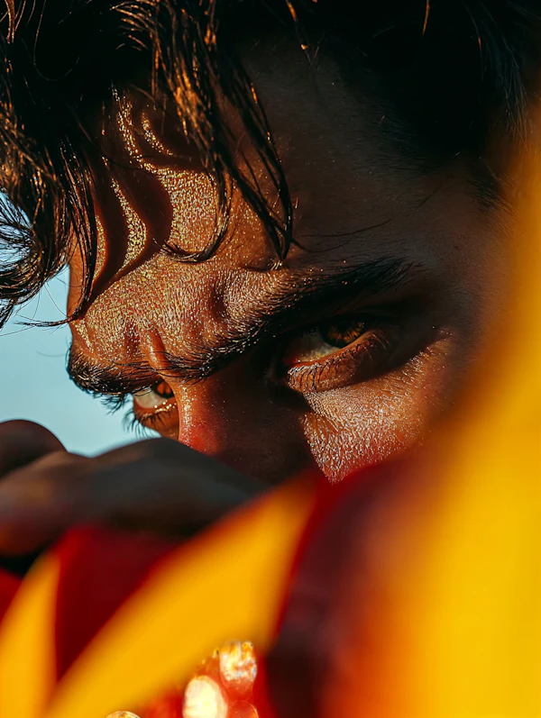 Moody Portrait Close-Up