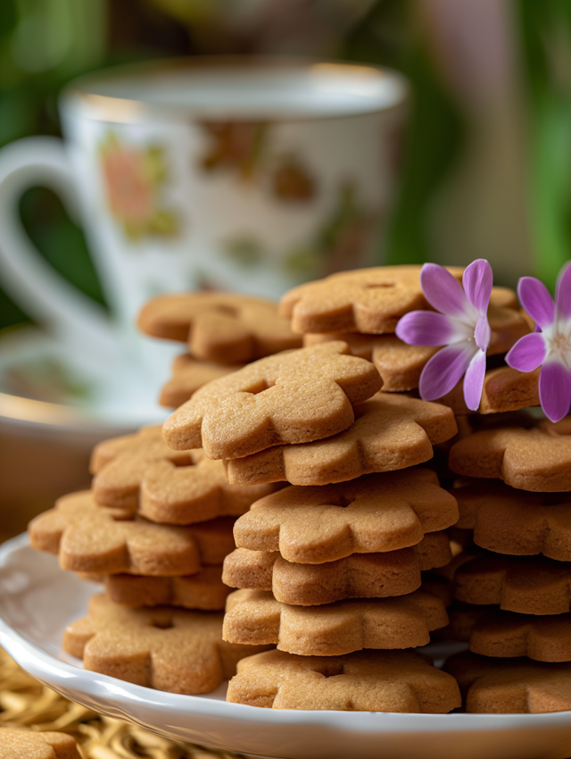 Artful Gingerbread Cookie Arrangement