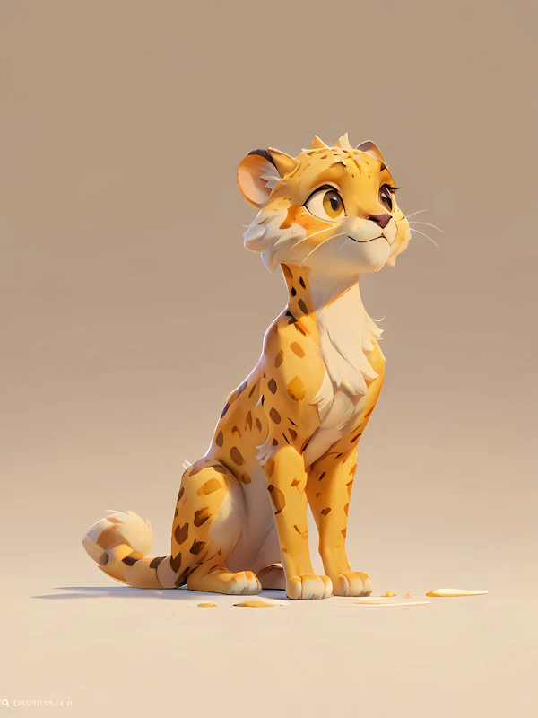 Charming Cheetah Art