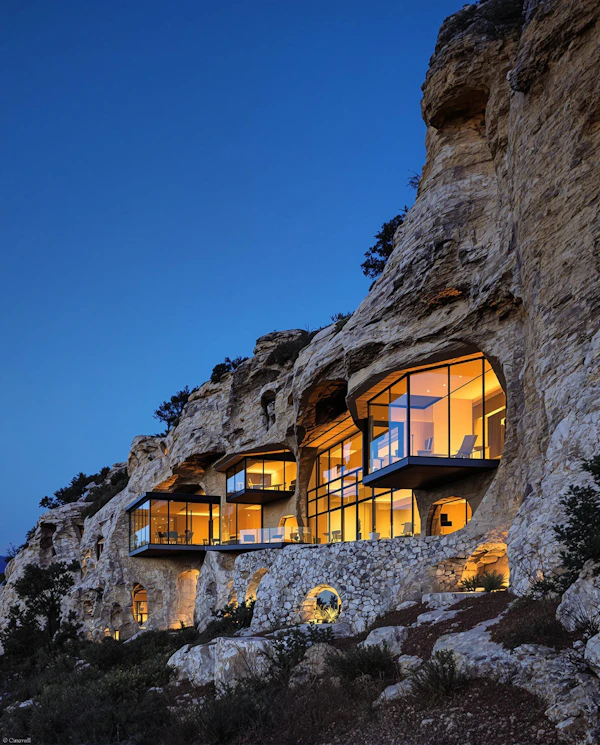 Cliffside Glass Retreat