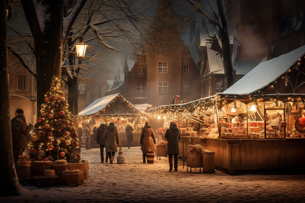 Festive Winter Market Evening