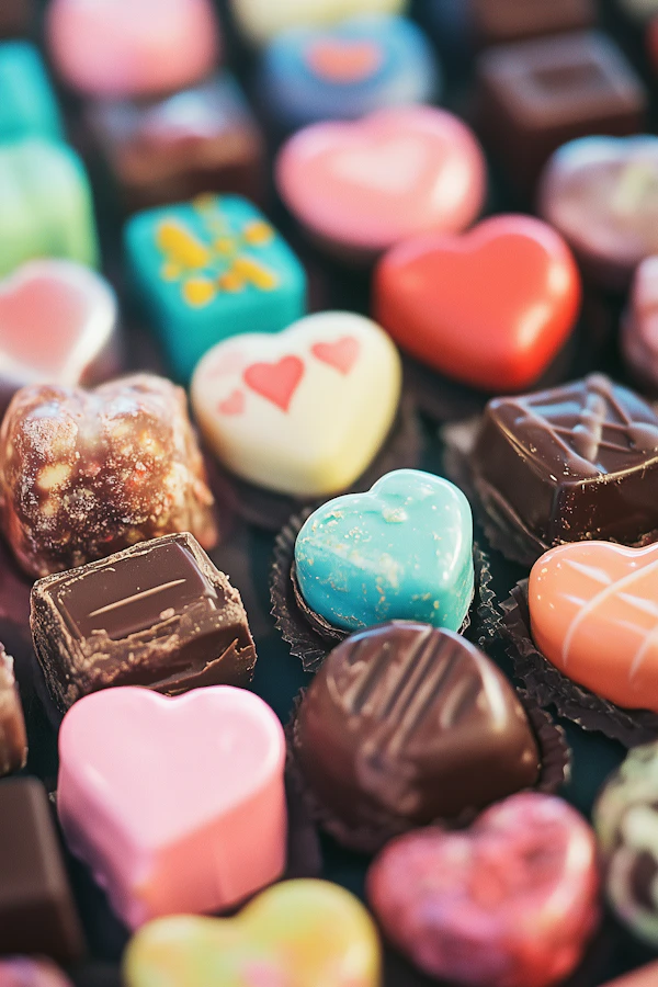 Colorful Chocolates Assortment