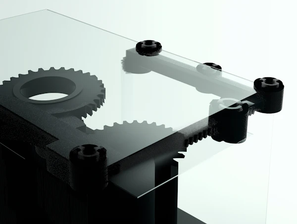 Mechanical Gears Close-Up