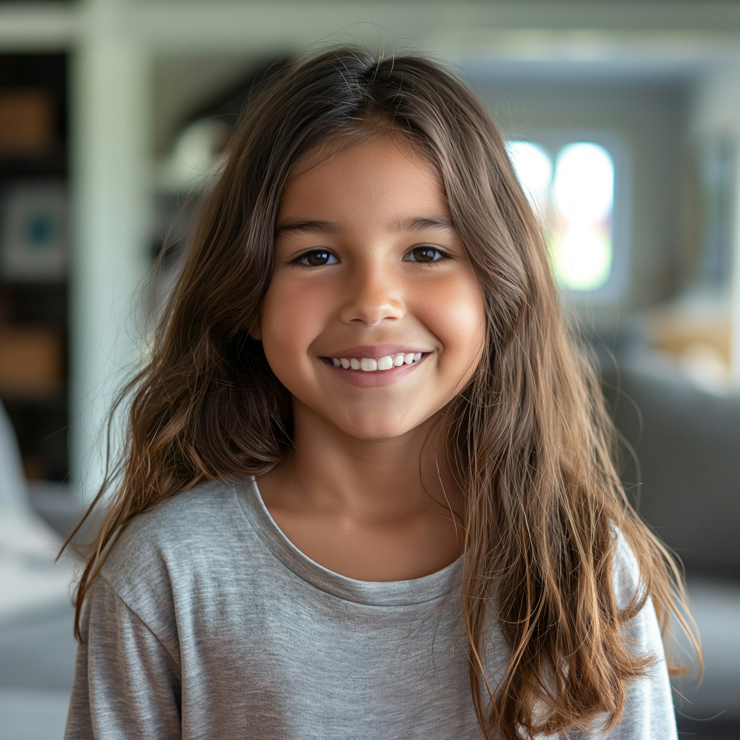 Portrait of a Smiling Girl