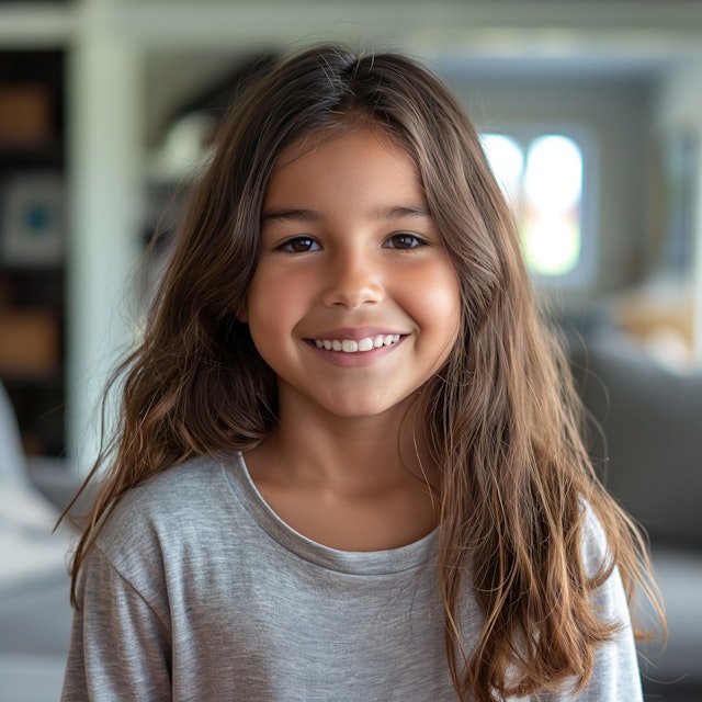 Portrait of a Smiling Girl