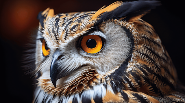 Majestic Owl Close-Up