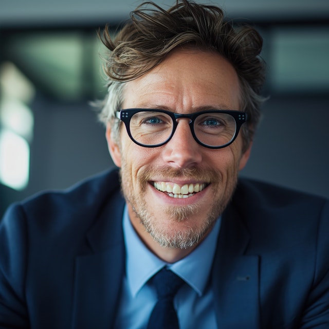 Smiling Man in Suit