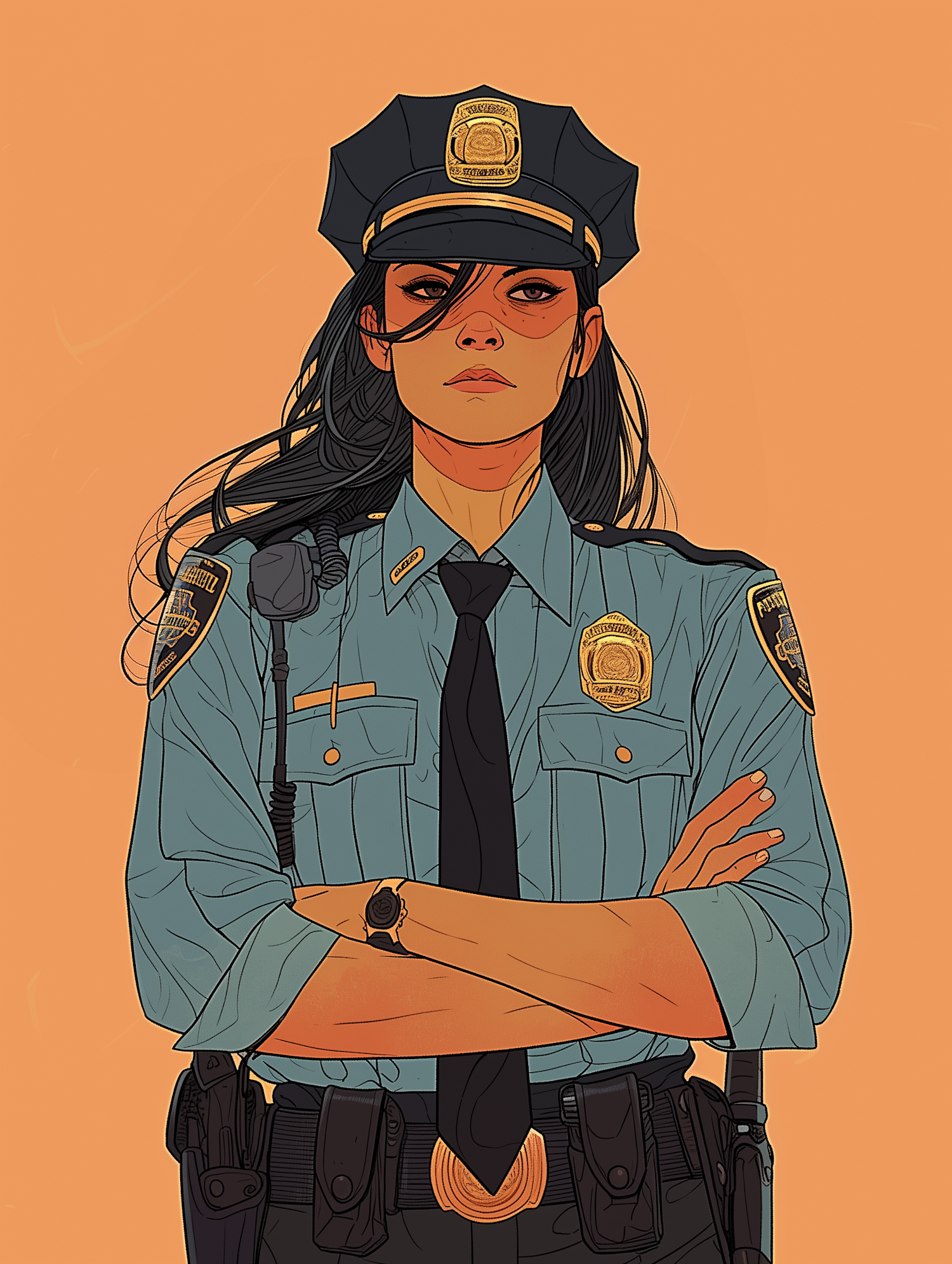 Confident Police Officer