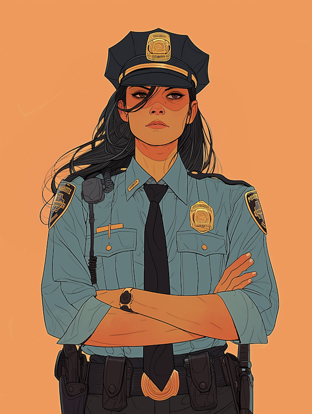 Confident Police Officer