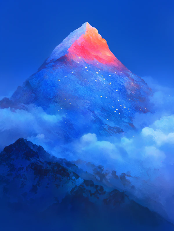 Majestic Mountain Glow