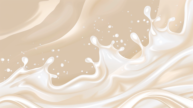 Dynamic White Liquid Splashes