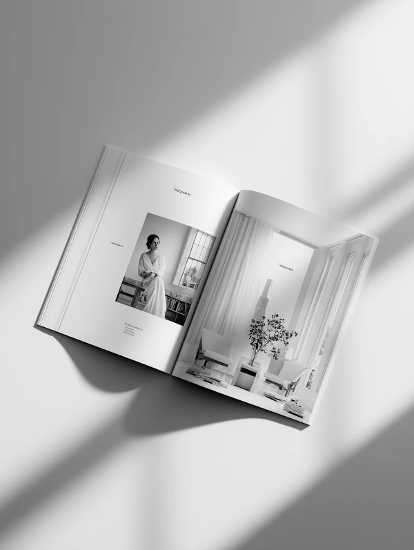 Minimalist Magazine Spread