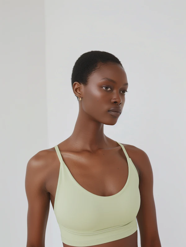 Confident Woman in Sports Bra