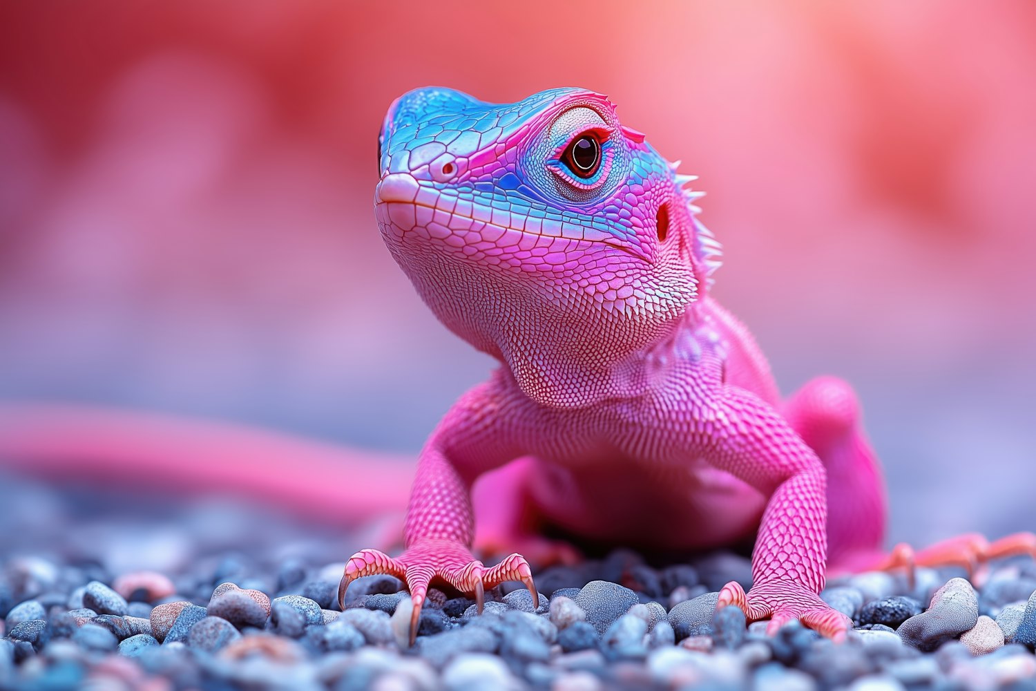 Vividly Colored Lizard