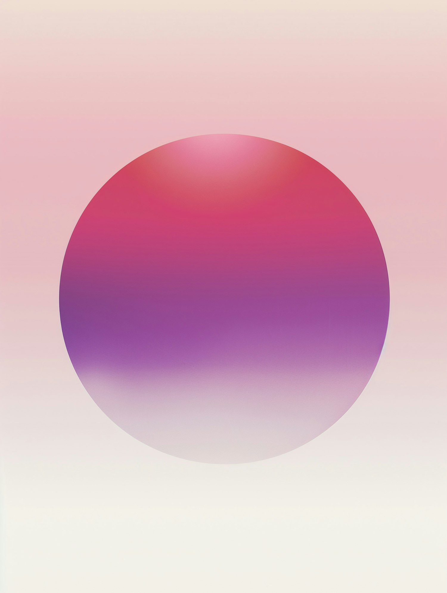 Gradient Circle on Pink Background