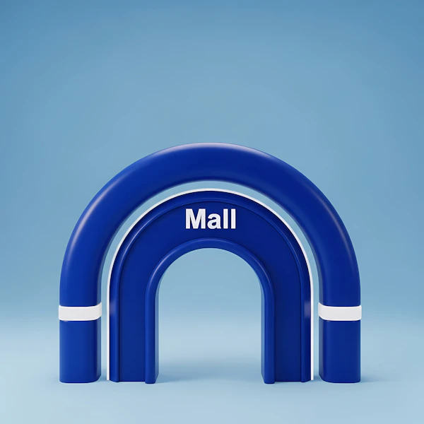 Stylized Mall Archway