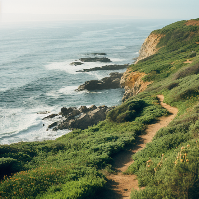 Golden Coastal Tranquility Path