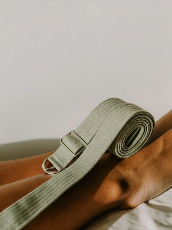 Yoga Strap on Leg