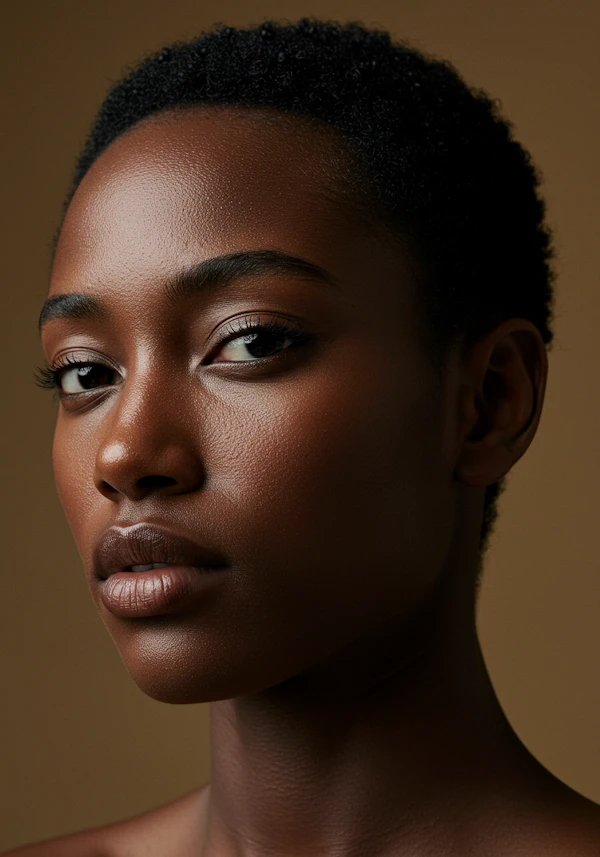 Radiant Black Woman Portrait