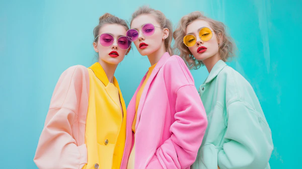 Vibrant Fashion Trio