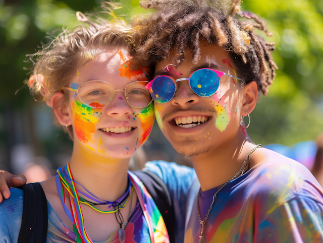 Festival Friends with Face Paint