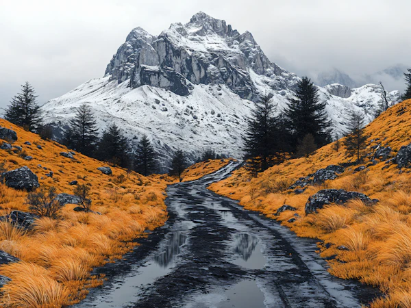 Mountain Landscape with Path