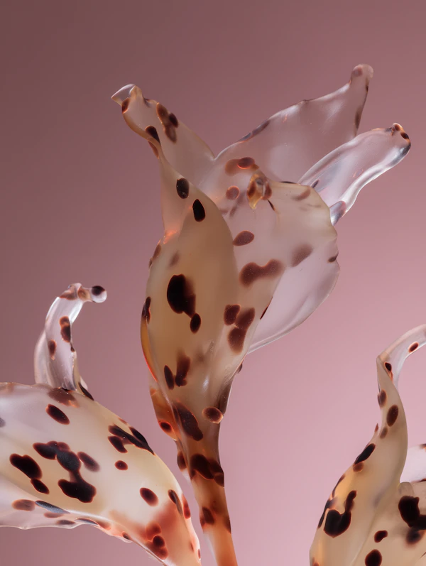 Glass Flower Sculpture