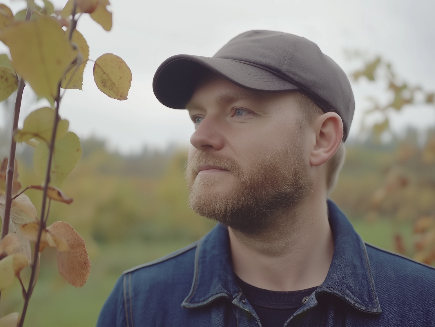 Contemplative Man in Nature