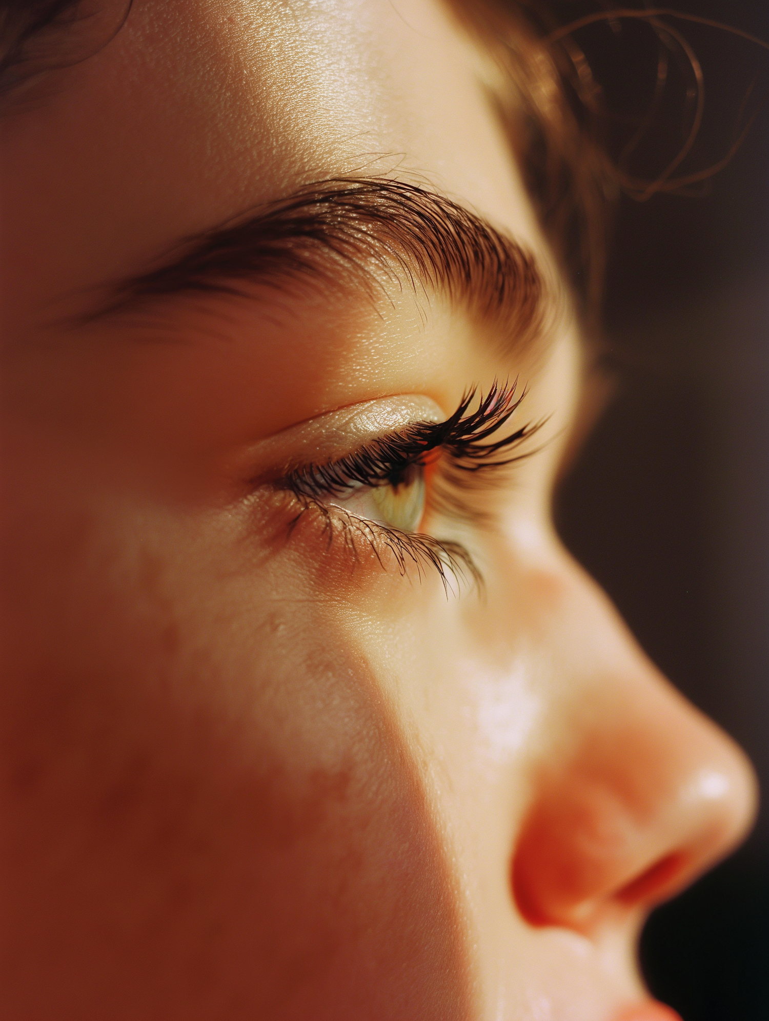 Intimate Close-Up Portrait