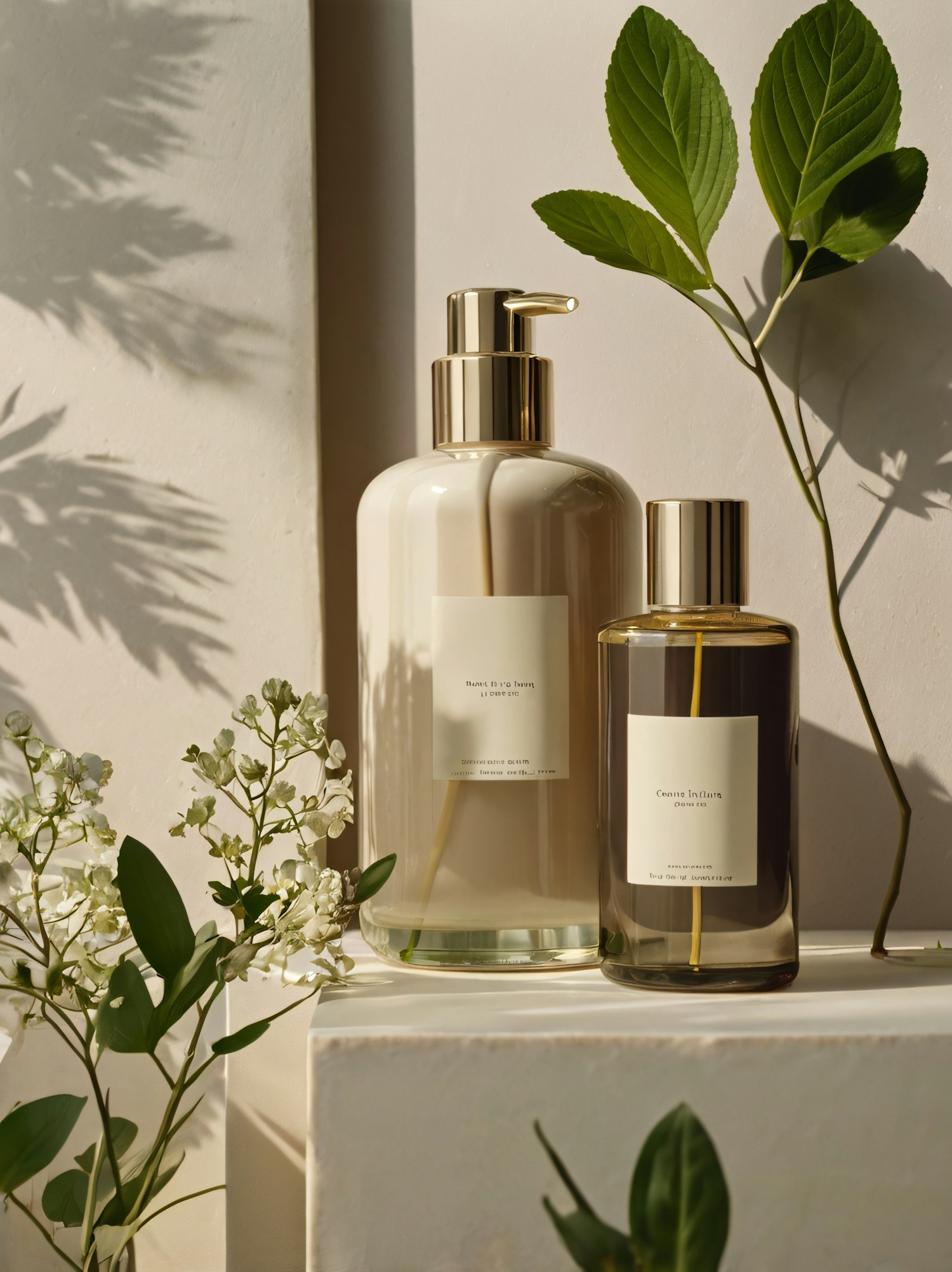 Elegant Skincare Bottles