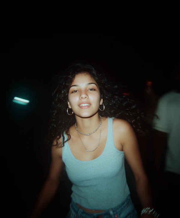 Candid Night Portrait