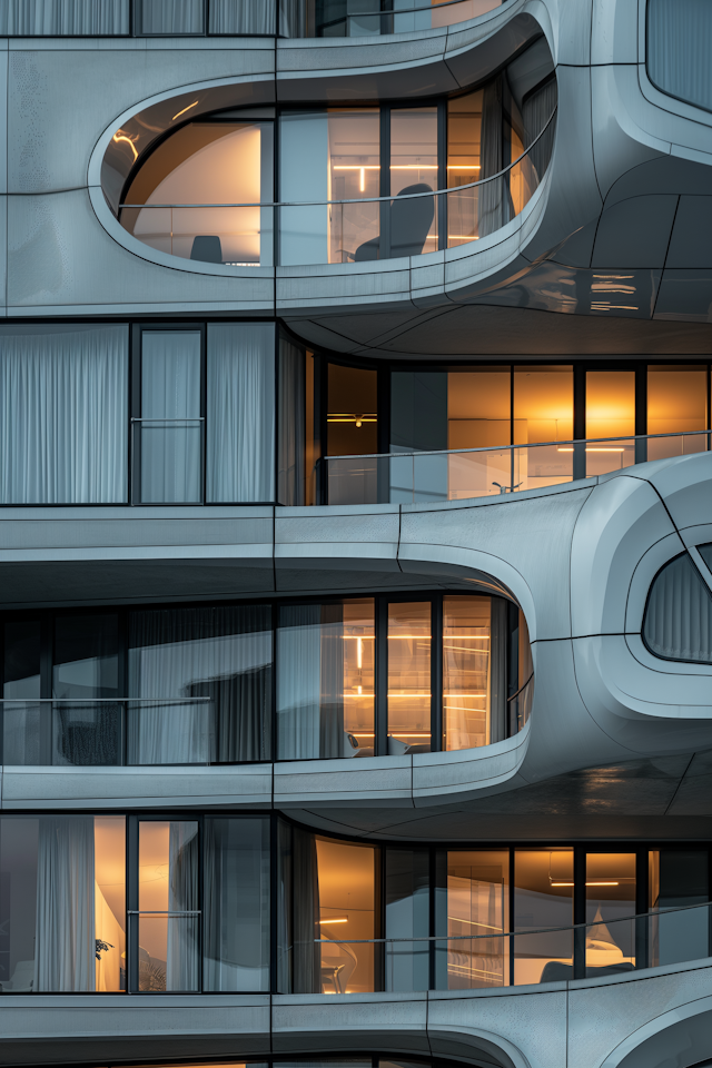 Futuristic Architectural Design at Twilight