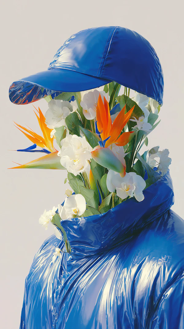 Floral Fusion Portrait