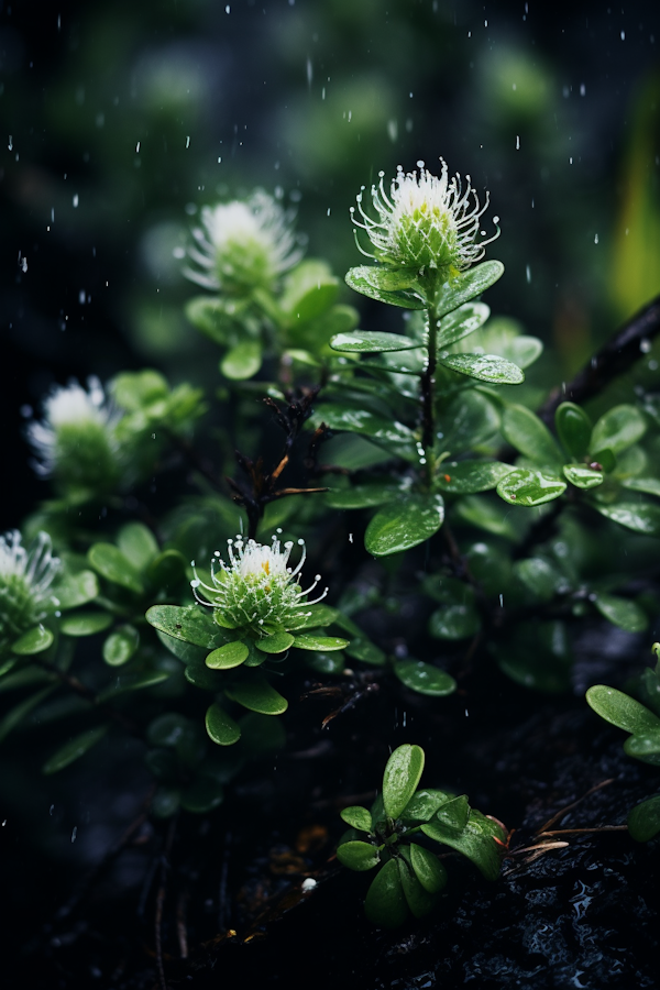 Rain-kissed Blooms: Serenity Amidst the Storm