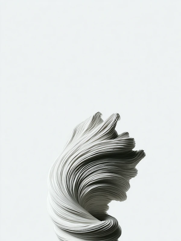 Abstract Flowing Ribbon