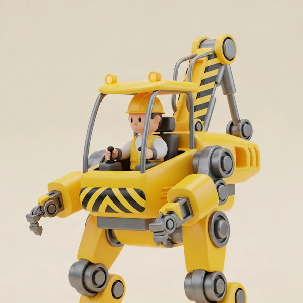 Construction Robot Scene