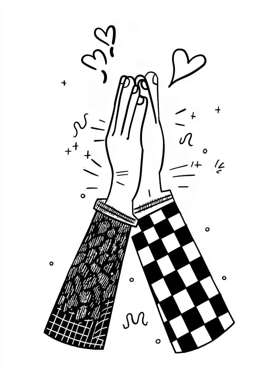 High-Five Illustration Illustration on Lummi