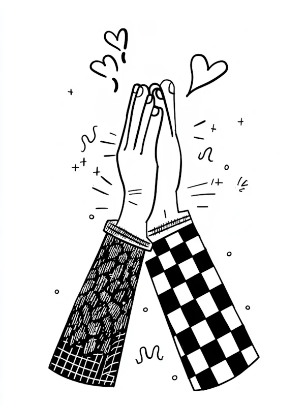 High-Five Illustration