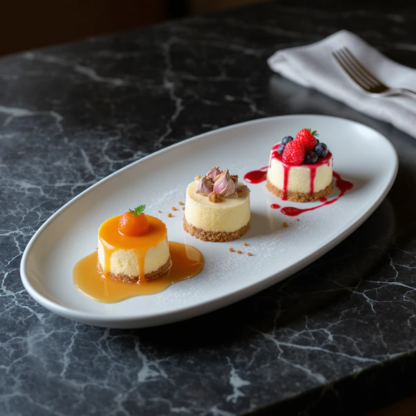 Mini Cheesecake Trio
