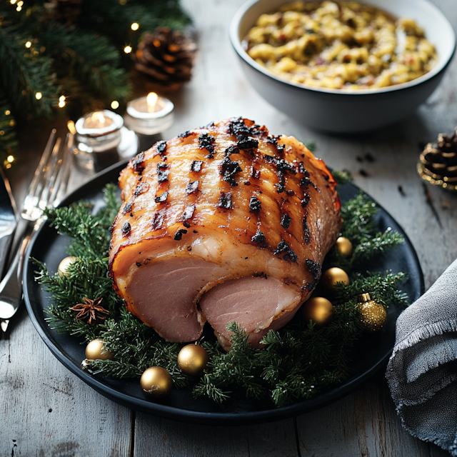 Festive Glazed Ham